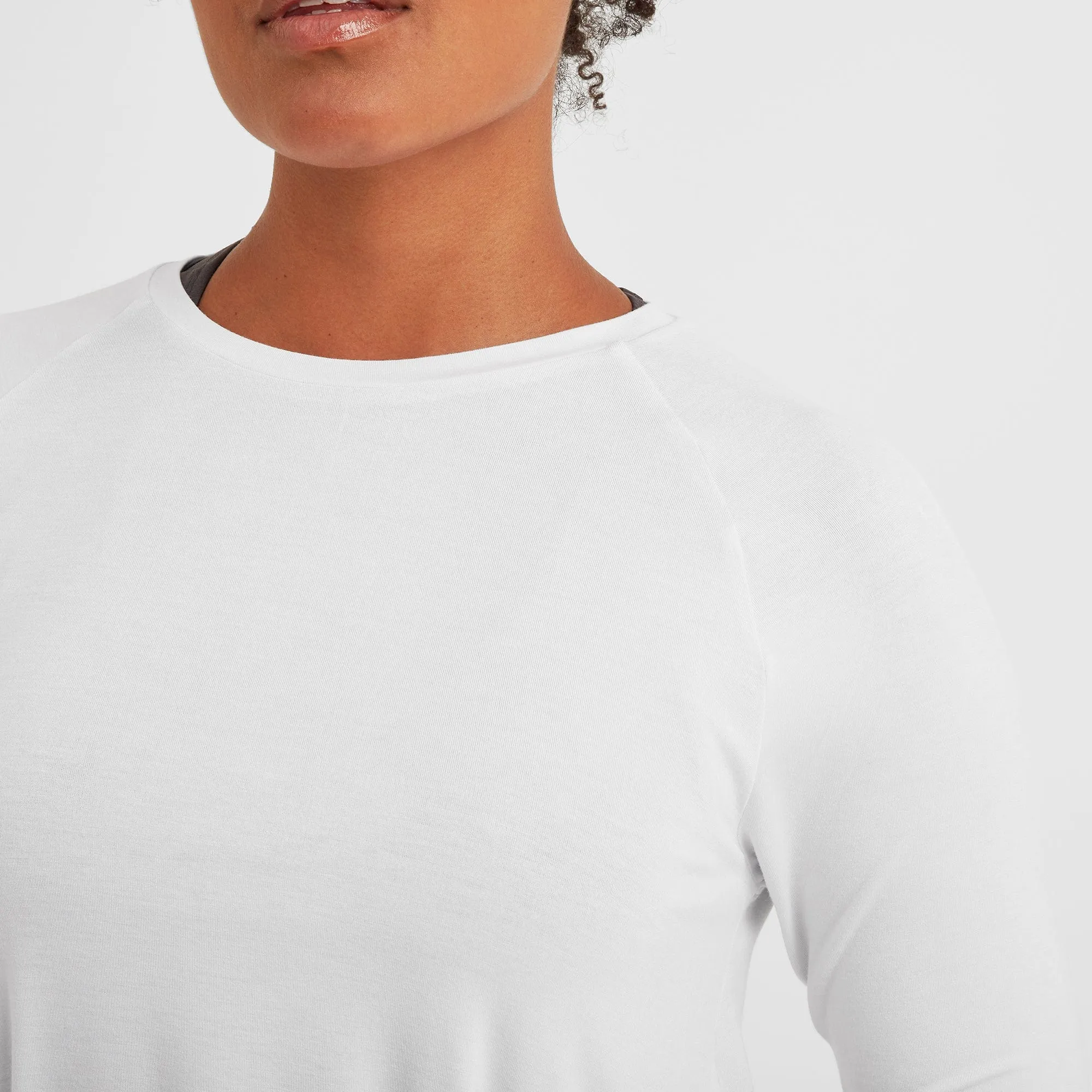 Tanton Womens Tech T-Shirt - Optic White