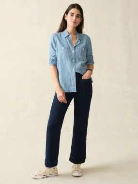 Tried & True Chambray Shirt - Aspen Stripe Wash